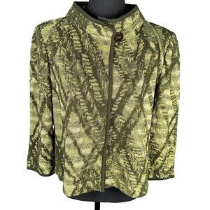 St. John Green Patterned Blazer